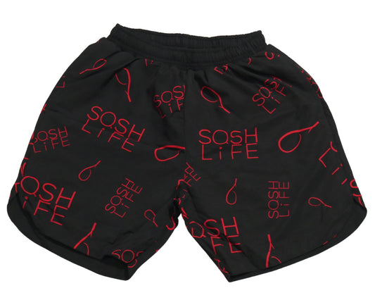 A1 Shorts Sqsh Life Red/Black
