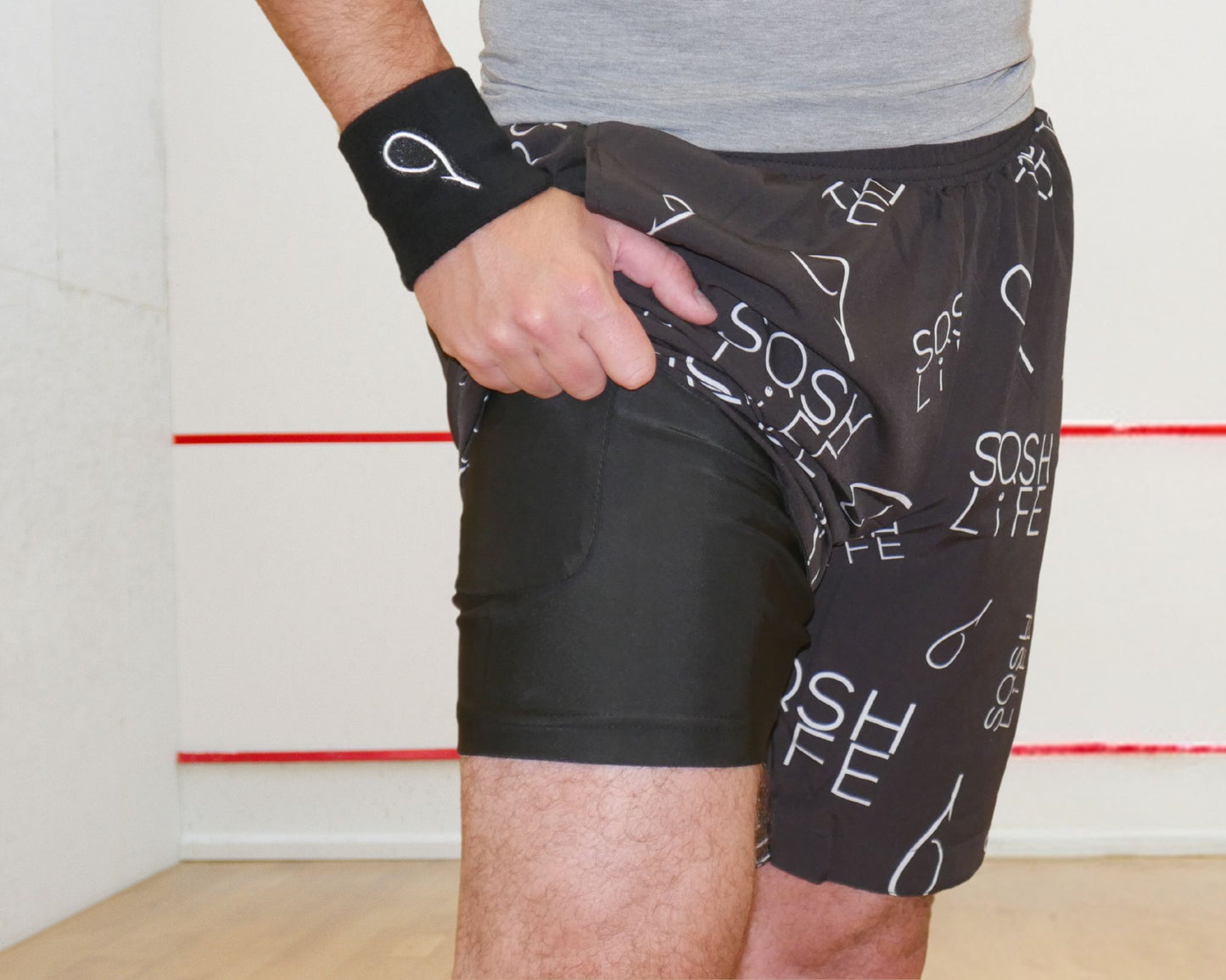 A1 Shorts Sqsh Life White/Black