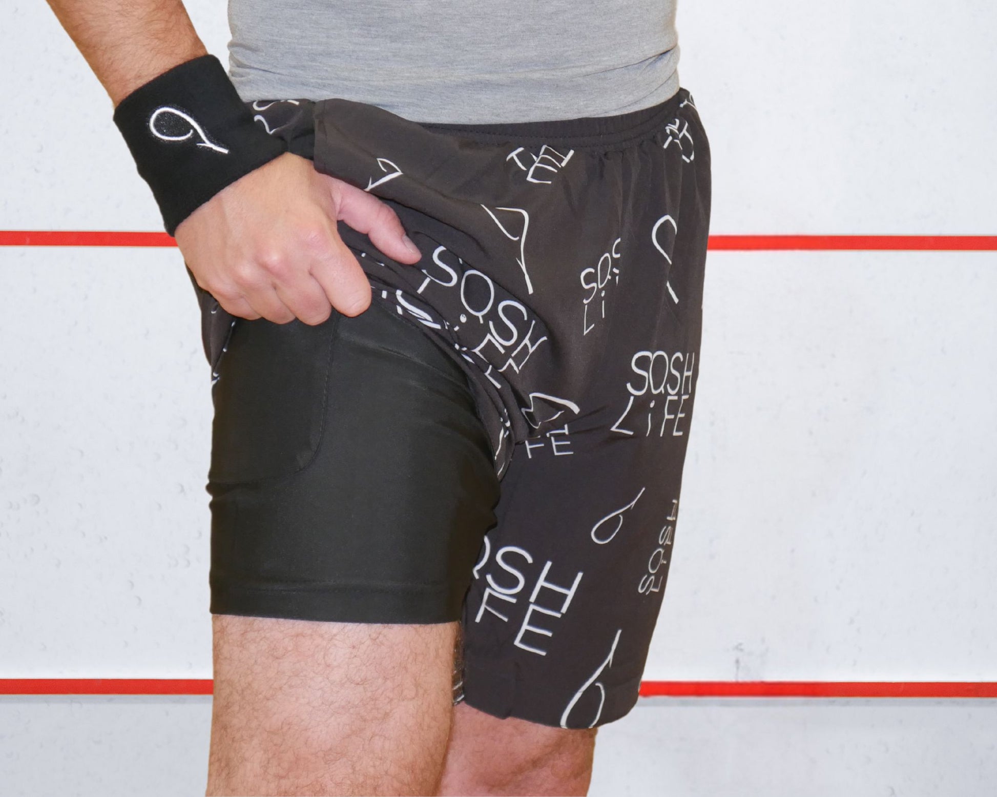 A1 Shorts Sqsh Life White/Black